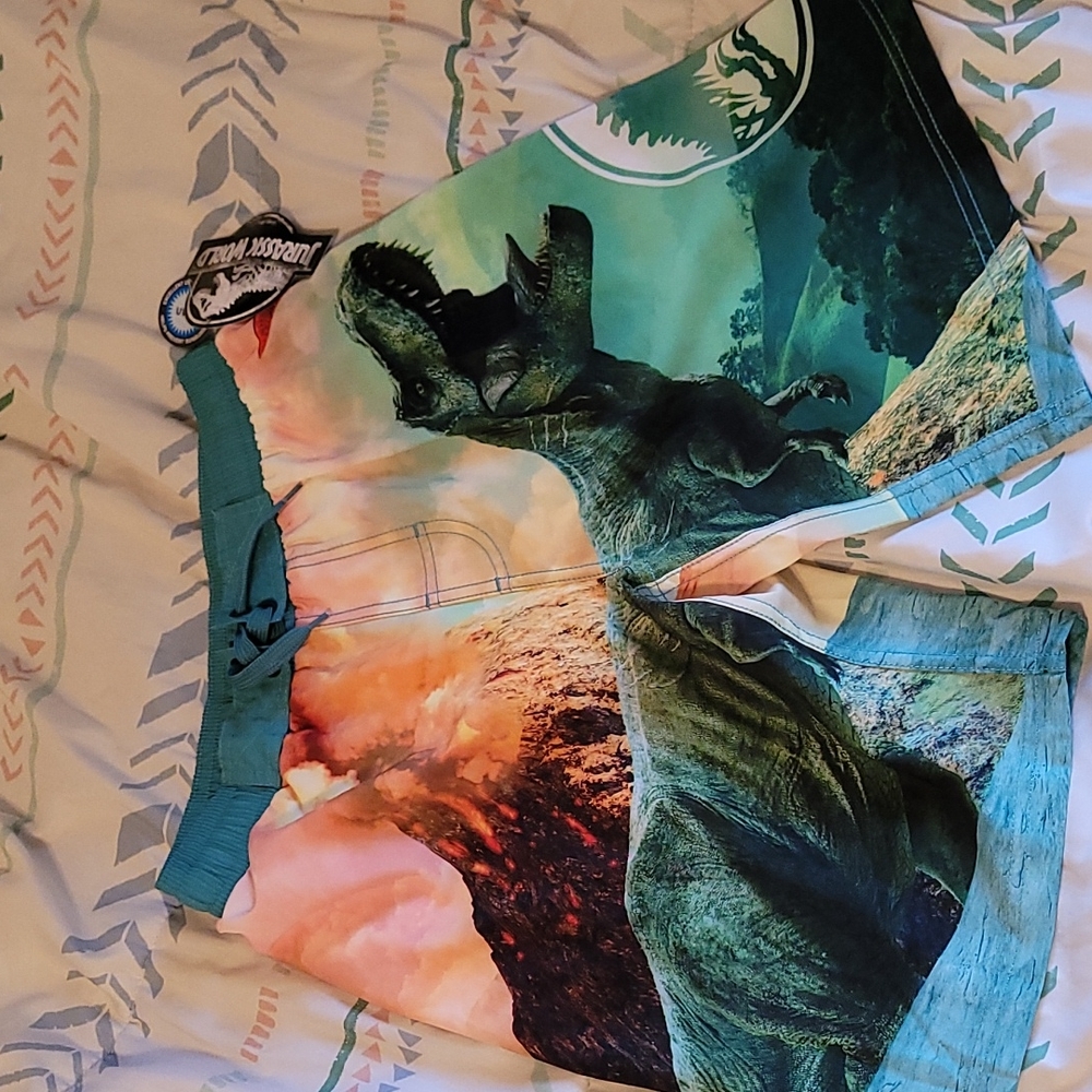Jurassic World L(10/12) swim shorts w/pocket